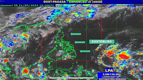 PAGASA: LPA east of Mindanao enters PAR .